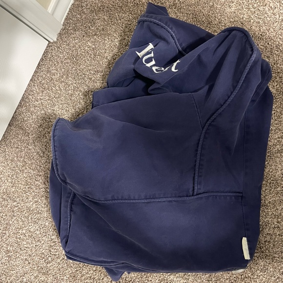 Pottery Barn My First Anywhere Chair Dark Blue Slipcover. Embroidered “Truett”. - Picture 5 of 6